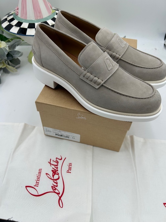 Men’s Christian Louboutin URBINO Monogram Suede Loafer. Size 44/11 US main image 5